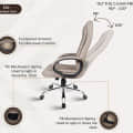Orleans Leatherette Executive High Back Revolving Office Chair - top_view