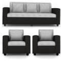 Ashton 5 seater Sofa ( Black & Grey ) - front_view