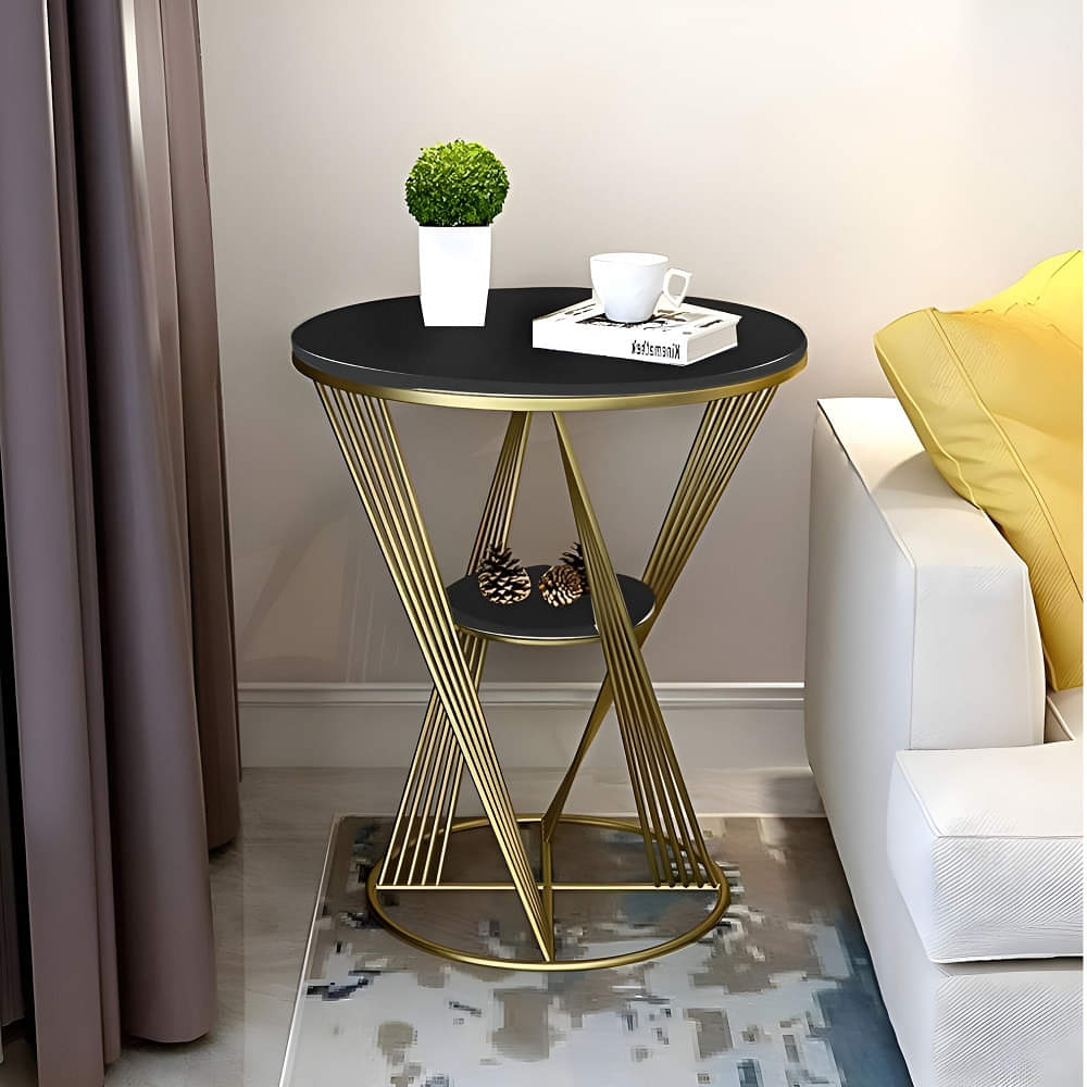 Round Modern End Table - photo