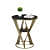 Round Modern End Table - top_view