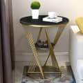 Round Modern End Table - left_view