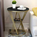 Round Modern End Table - right_view
