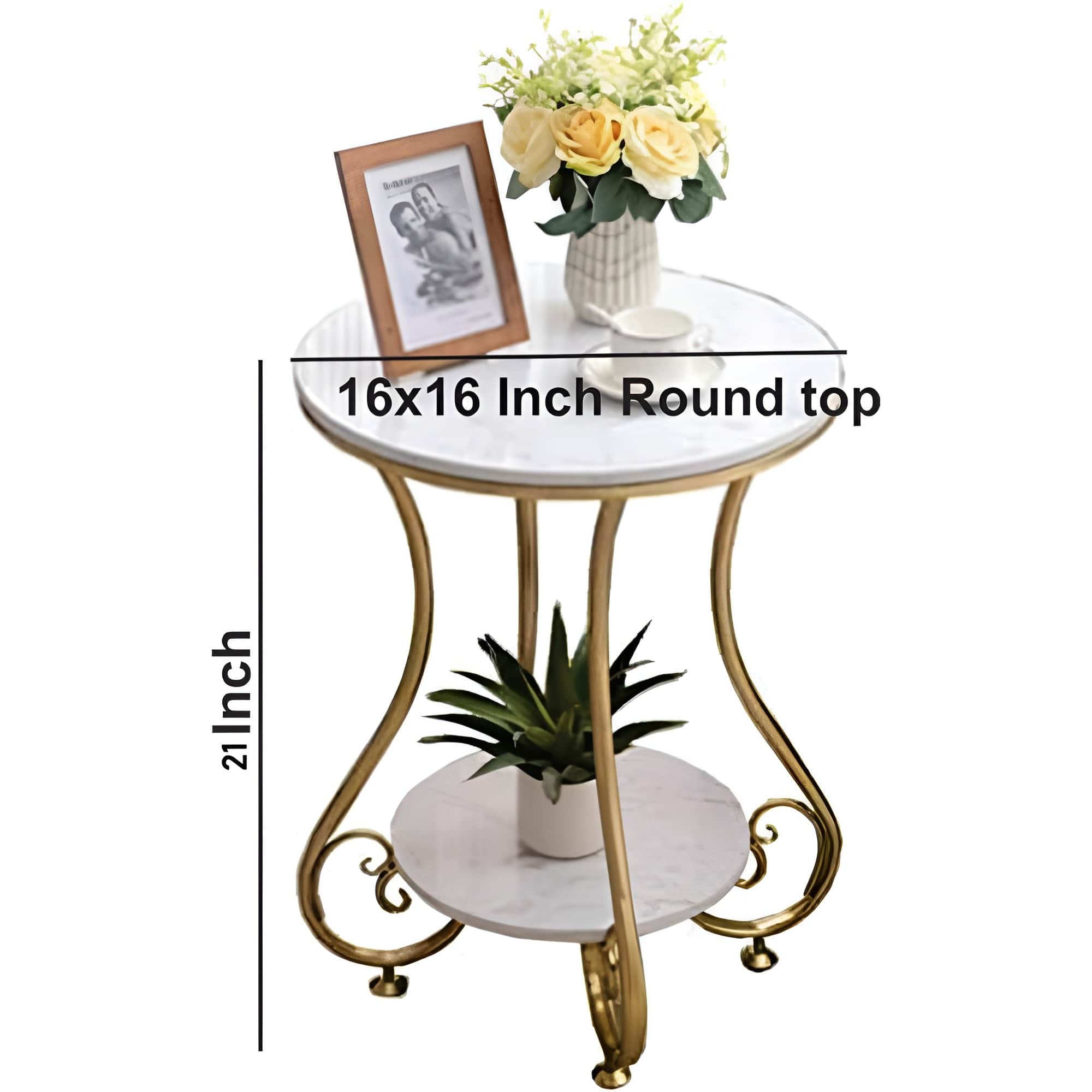Round Modern Side Table - right_view