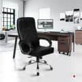Silk Leatherette Executive High Back Revolving Office Chair - photo