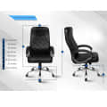 Silk Leatherette Executive High Back Revolving Office Chair - top_view