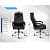 Silk Leatherette Executive High Back Revolving Office Chair - top_view