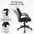 Zigzag Mesh Mid-Back Ergonomic Office Chair | Study Chair | Revolving Chair | Computer Chair - front_view