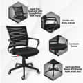 Zigzag Mesh Mid-Back Ergonomic Office Chair | Study Chair | Revolving Chair | Computer Chair - rear_view
