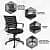 Zigzag Mesh Mid-Back Ergonomic Office Chair | Study Chair | Revolving Chair | Computer Chair - rear_view
