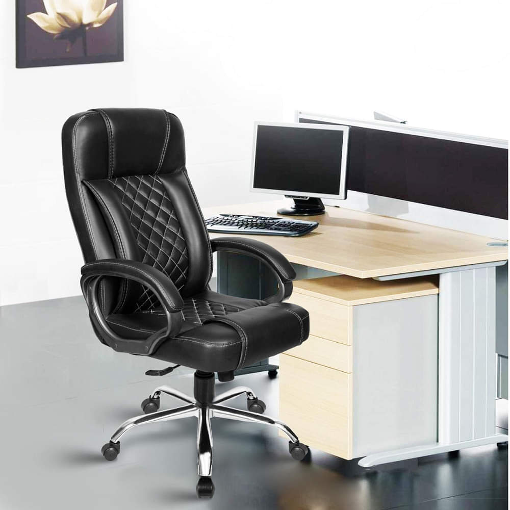 Leatherette Executive High Back Revolving Office Chair - photo