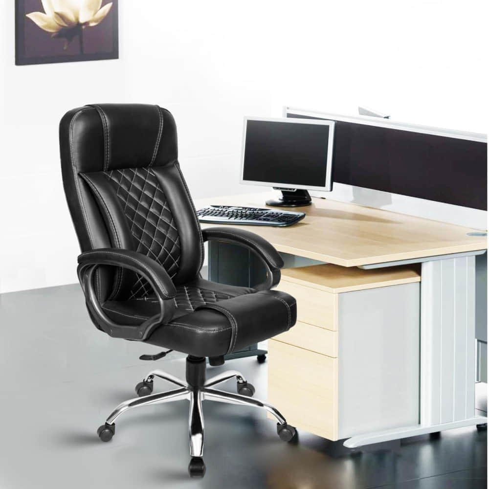 Leatherette Executive High Back Revolving Office Chair - photo