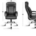 Leatherette Executive High Back Revolving Office Chair - front_view