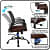 Mesh Mid-Back Ergonomic Office Chair(Ruby) (Brown) - front_view
