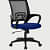 Mesh Blue Back Executive Office Chair - front_view