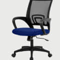 Mesh Blue Back Executive Office Chair - rear_view