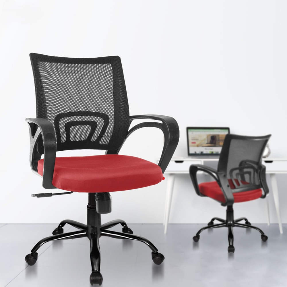 Mesh Medium Back Ergonomic Swivel Height Adjustable Chair - photo