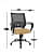 Mesh Mid-Back Ergonomic Office Chair (Ruby) (Rust) - top_view