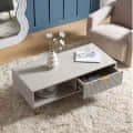 Wooden Center Table for Living Room - front_view