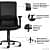 Mesh Mid-Back Ergonomic Office Chair - rear_view