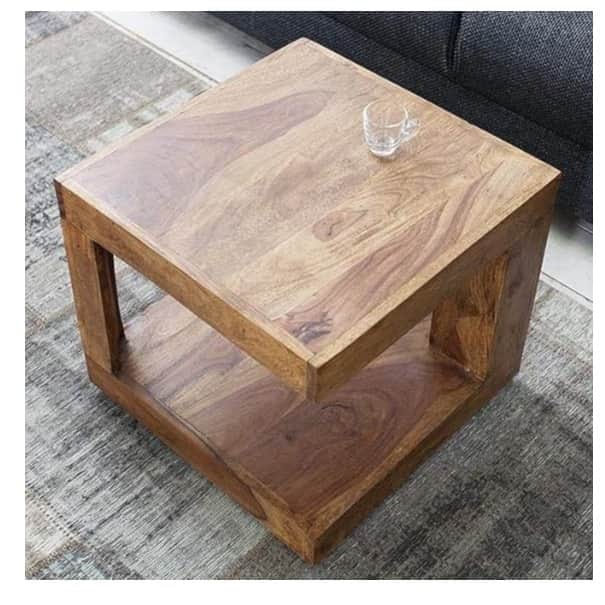 Sheesham Wood Centre Table - front_view