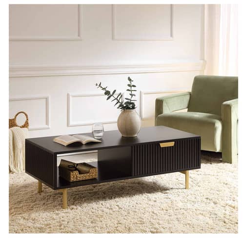 Sapa Wooden Center Table for Living Room In Black finish