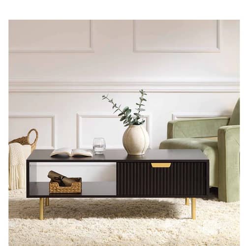 Sapa Wooden Center Table for Living Room In Black finish