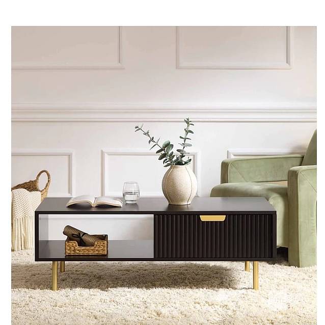 Sapa Wooden Center Table for Living Room In Black finish