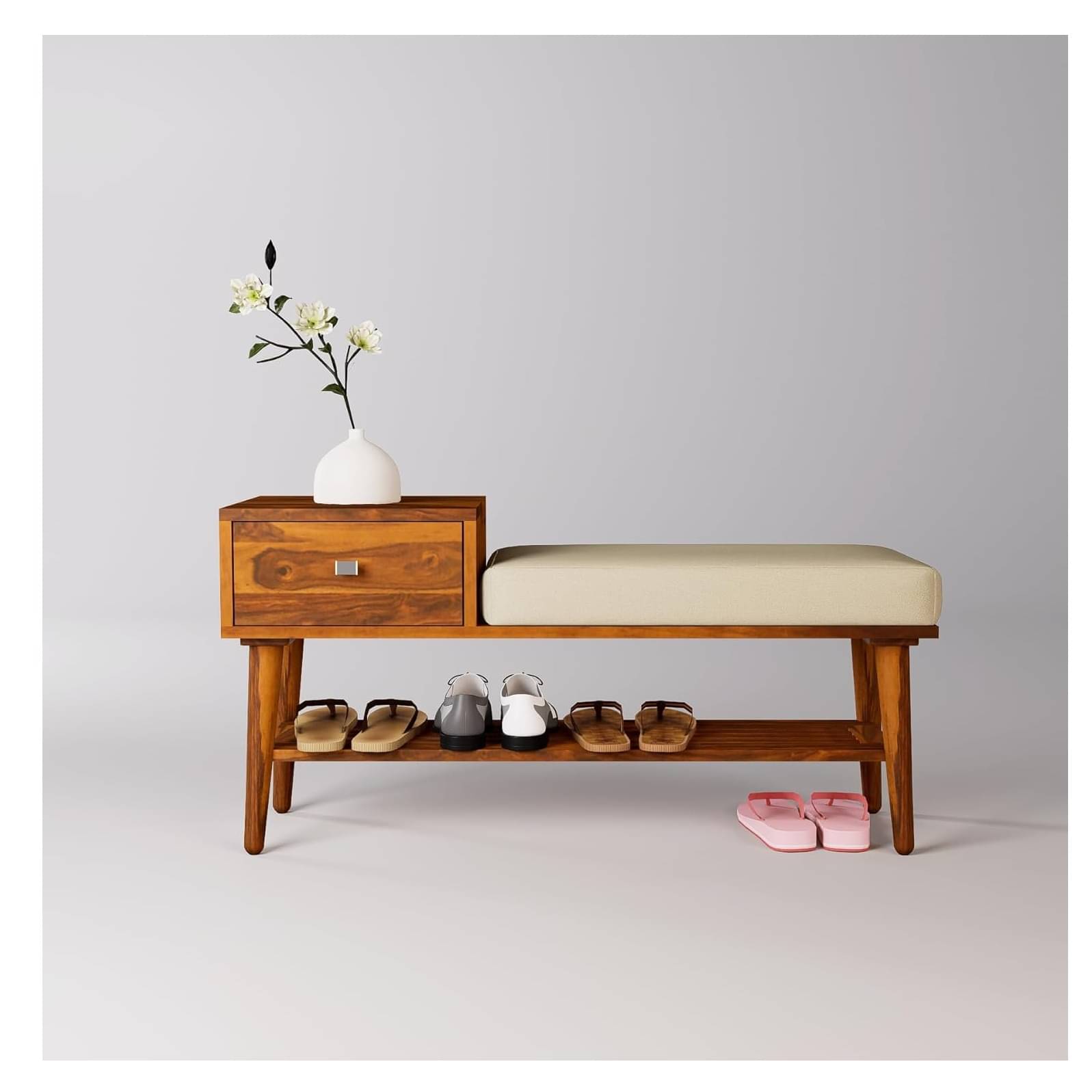 Wooden Shoe Rack Organizer for Home