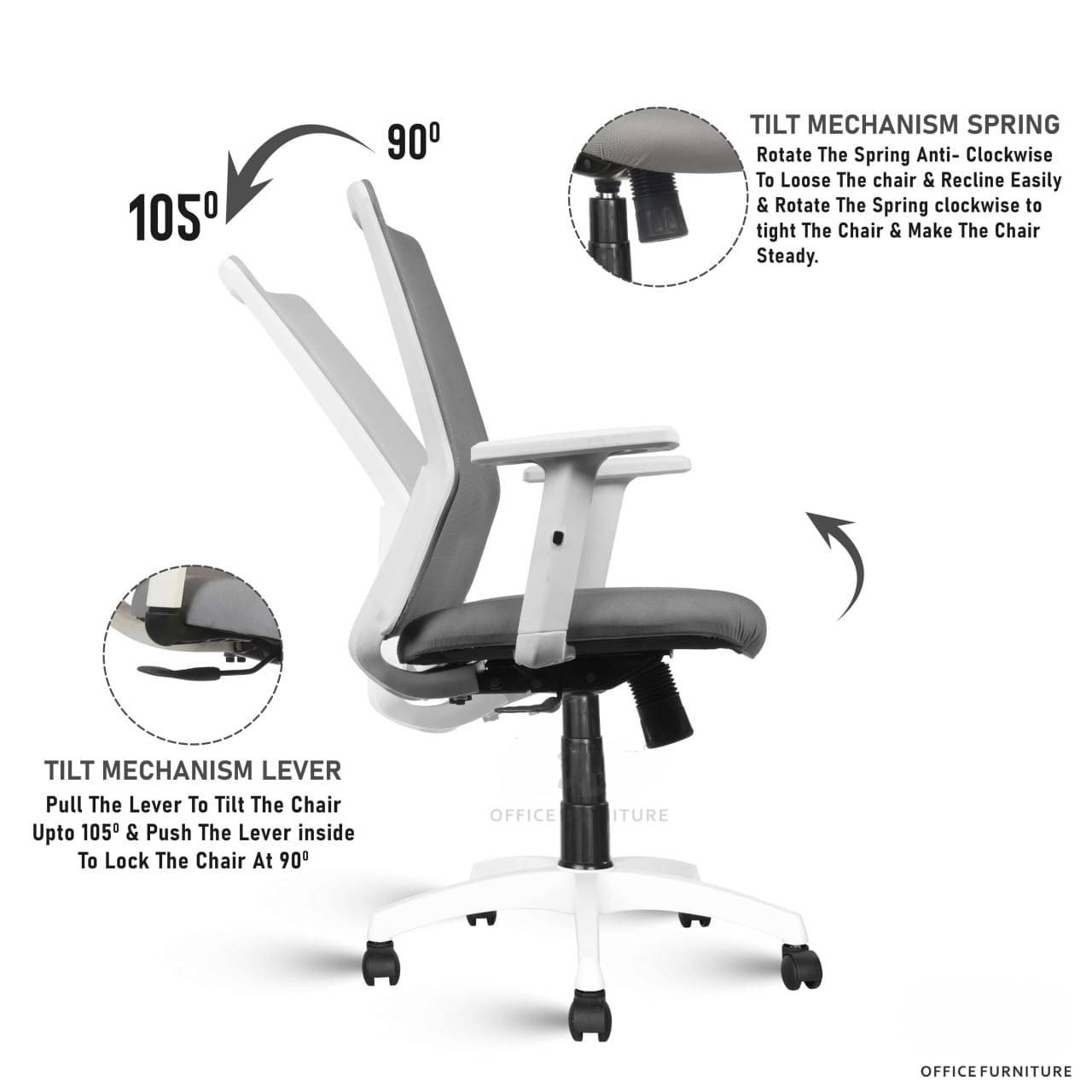 Clint Mesh Ergonomic Office Chair