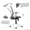 Clint Mesh Ergonomic Office Chair - rear_view