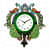 Peacock Decorative Wall Clock 14"/13" - rear_view