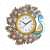 Peacock Decorative Wall Clock 13"/13" - rear_view
