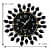 Round Multicolor Wall Clock 12"/12" - front_view