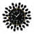 Round Multicolor Wall Clock 12"/12" - rear_view