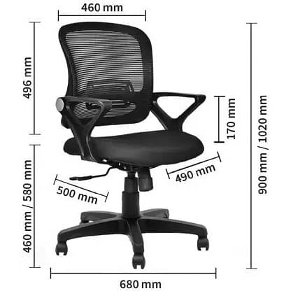 Orleans PP Mesh Back Office Chair