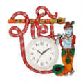Radhey & Krishna Decorative Wall Clock - top_view