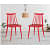 Argo Set of 2 Plastic Dining Chair (Red) - photo