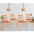 Argo Plastic Dining Chair (Orange) - photo