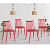 Argo Plastic Dining Chair (Red) - photo