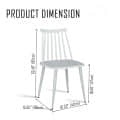 Argo Plastic Dining Chair - front_view