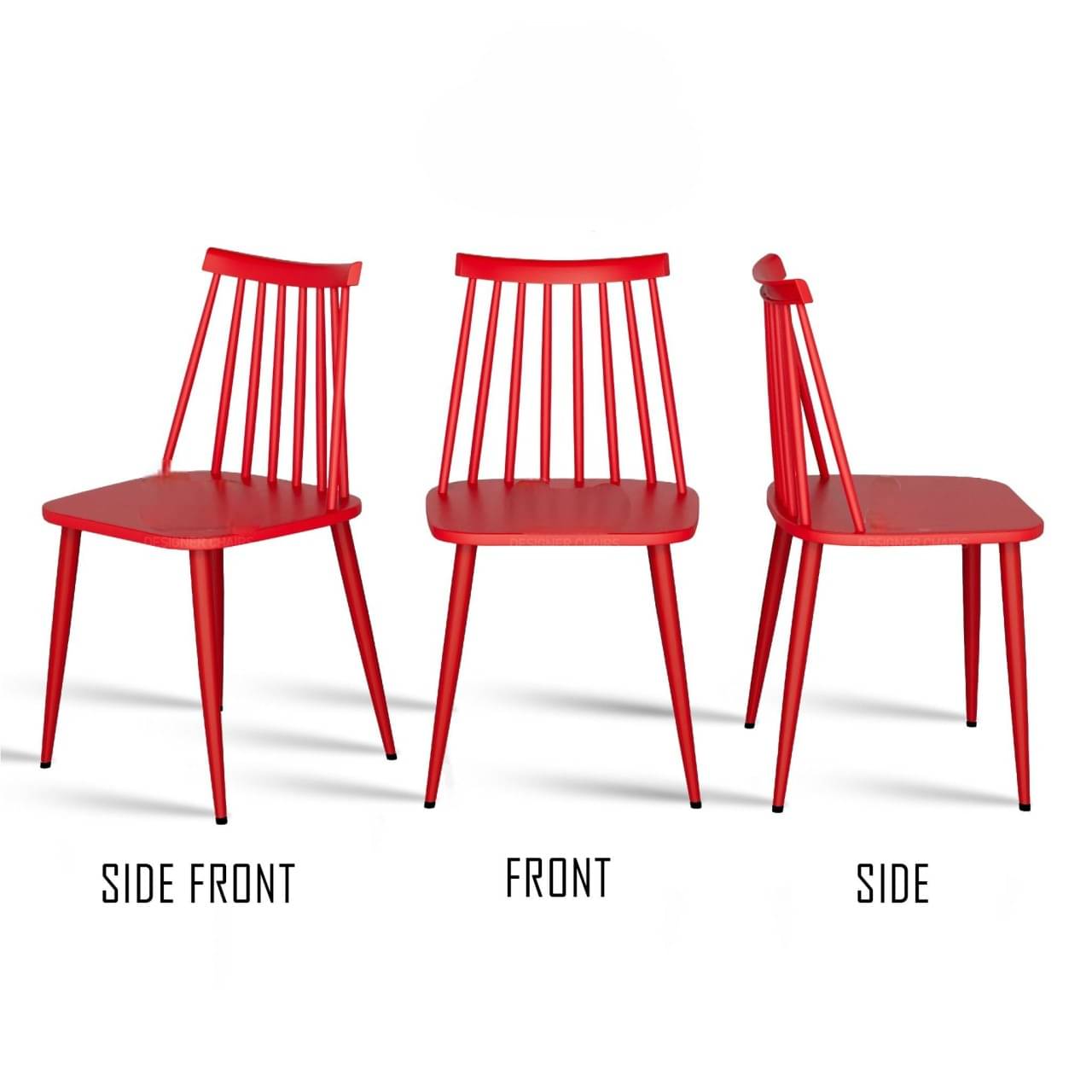 Argo Plastic Dining Chair (Red)