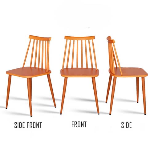 Argo Plastic Dining Chair (Orange)