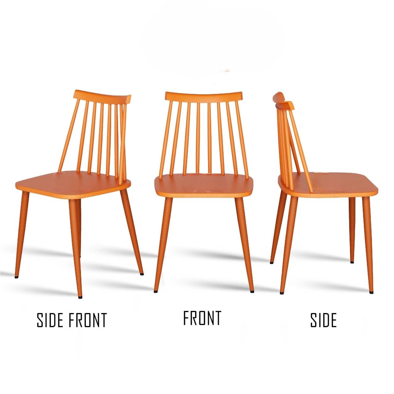 Argo Plastic Dining Chair (Orange)