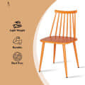 Argo Plastic Dining Chair (Orange) - rear_view