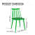 Argo Plastic Dining Chair (Green) - top_view