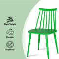 Argo Set of 2 Plastic Dining Chair (Green) - front_view