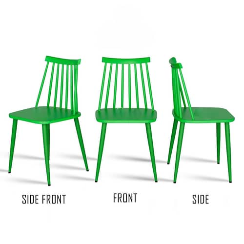 Argo Set of 2 Plastic Dining Chair (Green)