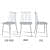 Argo Set of 2 Plastic Dining Chair (White) - top_view