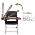 Barcelona Folding Chair with Writing Pad - front_view