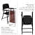 Barcelona Folding Chair with Writing Pad - rear_view